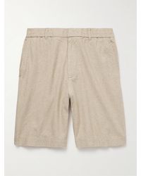 NN07 - Billie 5397 Straight-leg Linen And Organic Cotton-blend Shorts - Lyst
