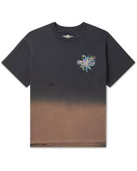 LOST DAZE - Logo-print Ombré Cotton-jersey T-shirt - Lyst