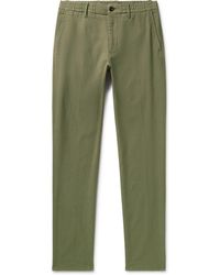 Incotex - Slim-fit Straight-leg Cotton-blend Gabardine Trousers - Lyst