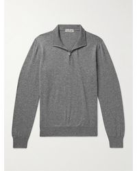 Canali - Slim-fit Cashmere Half-zip Sweater - Lyst
