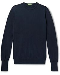 Sid Mashburn Cotton Sweater - Blue