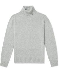 Altea - Virgin Wool And Cashmere-blend Rollneck Sweater - Lyst