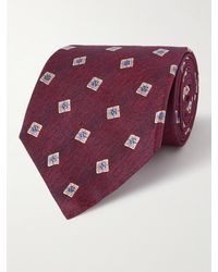 Turnbull & Asser 9.5cm Silk-jacquard Tie - Purple