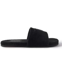 Tom Ford - Harrison Logo-Embroidered Terry Sandals - Lyst