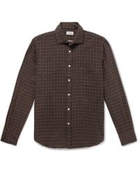 Hartford - Paul Checked Cotton-Flannel Shirt - Lyst
