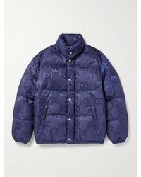 Gucci - Logo-jacquard Quilted Shell Down Jacket - Lyst