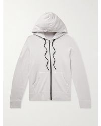 James Perse - Kapuzenjacke aus Baumwoll-Jersey mit Reißverschluss - Lyst
