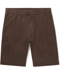 NN07 - Billie 5397 Straight-leg Linen And Organic Cotton-blend Shorts - Lyst