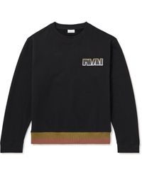 Dries Van Noten - Haffel Logo-print Cotton-jersey Sweatshirt - Lyst