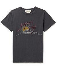 Remi Relief Printed Cotton-jersey T-shirt - Gray