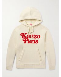 KENZO - Hoodie aus Baumwolle mit Logoapplikation - Lyst