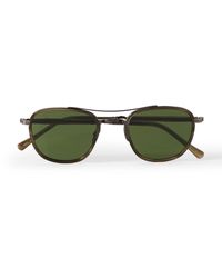 Mr. Leight - Price D-frame Titanium And Acetate Sunglasses - Lyst