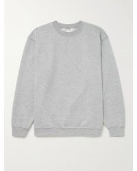 A.P.C. - Jw Anderson Rene Logo-embroidered Cotton-blend Jersey Sweatshirt - Lyst
