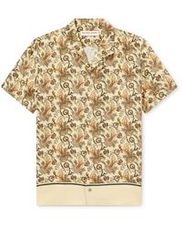 Orlebar Brown - Hibbert Camp-collar Paisley-print Linen-blend Shirt - Lyst