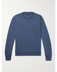 Tom Ford - Slim-fit Cashmere Silk-blend Sweater - Lyst