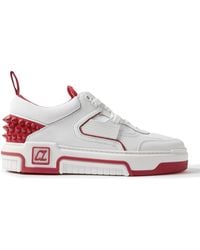 Christian Louboutin - Astroloubi Studded Leather Low-Top Trainers - Lyst