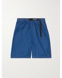 Kapital - Easy Wide-Leg Belted Denim Shorts - Lyst