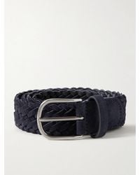 Anderson's - 3.5Cm Woven Suede Belt - Lyst
