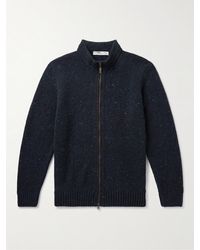 Inis Meáin - Donegal Merino Wool And Cashmere-blend Zip-up Cardigan - Lyst