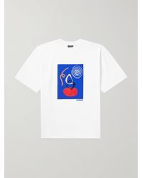 Jacquemus - T-shirt in jersey di cotone ricamato con logo Cuadro - Lyst