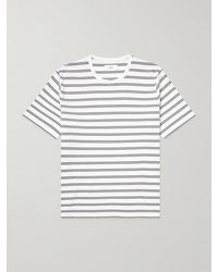 MR P. - Striped Recycled And Organic Cotton-blend Jersey T-shirt - Lyst