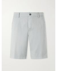 Canali - Straight-Leg Stretch Cotton-Blend Gabardine Shorts - Lyst