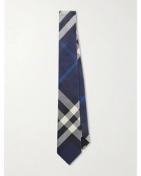 Burberry - 7Cm Checked Silk-Twill Tie - Lyst