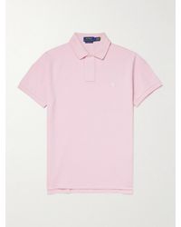 Polo Ralph Lauren - Logo-Embroidered Cotton-Jersey Polo Shirt - Lyst