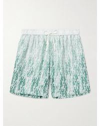 Amiri - Straight-leg Logo-print Silk-twill Drawstring Shorts - Lyst