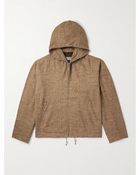 Our Legacy - Emporio Armani Spigliato Parka aus einer Leinen-Seidenmischung mit Kapuze - Lyst