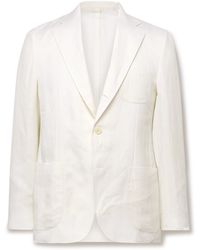 De Petrillo - Slim-fit Linen Suit Jacket - Lyst