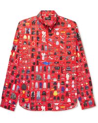 Balenciaga - Large-fit Media Poplin Shirt - Lyst