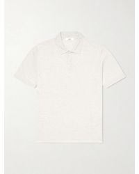 MR P. - Linen And Cotton-blend Polo Shirt - Lyst