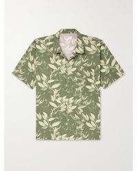 Universal Works - Road Convertible-collar Printed Cotton Shirt - Lyst