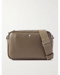 Montblanc - Full-Grain Leather Messenger Bag - Lyst