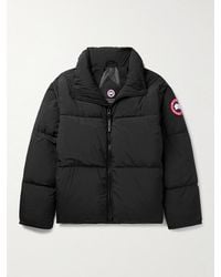 Canada Goose - Lawrence Logo-appliquéd Quilted Enduraluxe® Hooded Down Jacket - Lyst