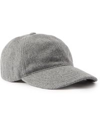 A.P.C. - Charlie Logo-embroidered Wool-blend Baseball Cap - Lyst