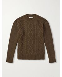 Piacenza 1733 - Cable-knit Alpaca And Wool-blend Sweater - Lyst