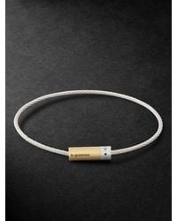 Le Gramme - 7g 18-karat Gold And Sterling Silver Cable Bracelet - Lyst