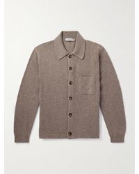 Canali - Wool And Cashmere-Blend Cardigan - Lyst
