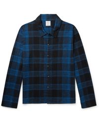 Calvin Klein - Logo-embroidered Checked Cotton-flannel Pyjama Shirt - Lyst
