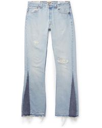 GALLERY DEPT. - La Flare Slim-fit Distressed Denim Jeans - Lyst