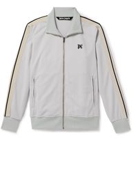 Palm Angels - Logo-embroidered Tech-jersey Track Jacket - Lyst