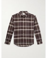 NN07 - Deon 5465 Checked Organic Cotton-flannel Shirt - Lyst