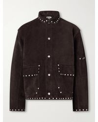 Bode - Studded Suede Jacket - Lyst