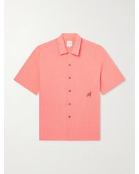 Paul Smith - Embroidered Cotton And Linen-Blend Shirt - Lyst
