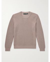 Slowear - Zanone Ribbed Cotton Crêpe Sweater - Lyst