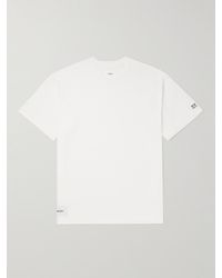 WTAPS - Appliquéd Logo-embroidered Cotton-blend Jersey T-shirt - Lyst