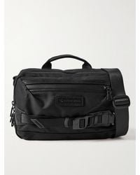 master-piece - Small Leather-trimmed Cordura® Nylon Messenger Bag - Lyst