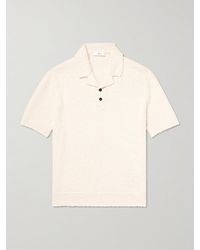 MR P. - Organic Cotton-Blend Bouclé Polo Shirt - Lyst